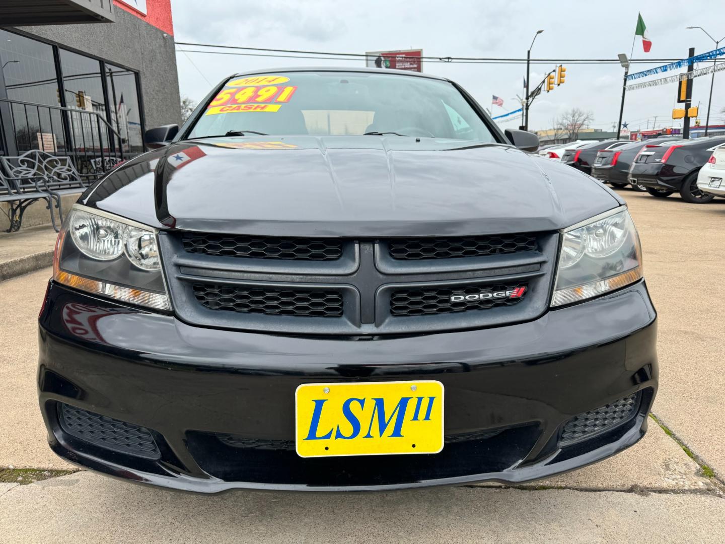 2014 BLACK DODGE AVENGER SE (1C3CDZAB6EN) , located at 5900 E. Lancaster Ave., Fort Worth, TX, 76112, (817) 457-5456, 0.000000, 0.000000 - Photo#1